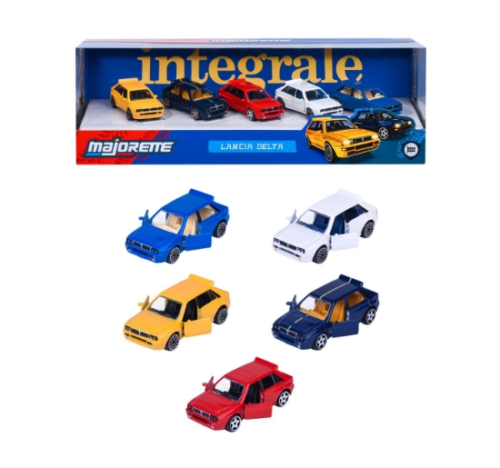 Imagine MAJORETTE SET 5 MASINUTE METALICE LANCIA DELTA SCARA 1 LA 64