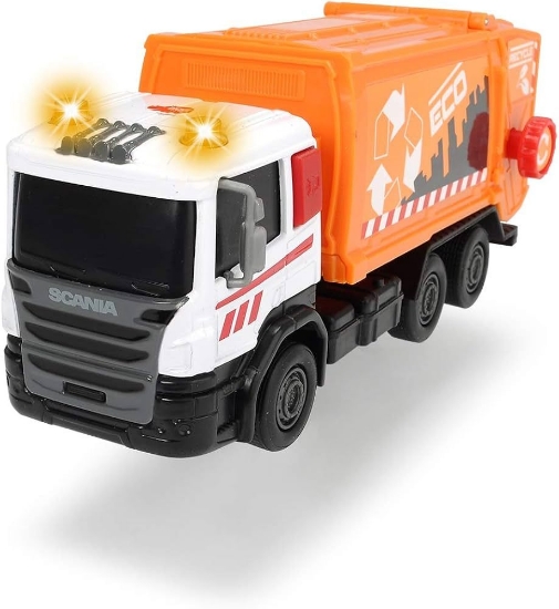 Imagine Dickie echipa de utilaje mașină de gunoi 17 cm