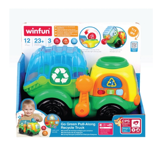 Imagine WINFUN JUCARIE DE TRAS CAMION DE RECICLARE CU BILE 