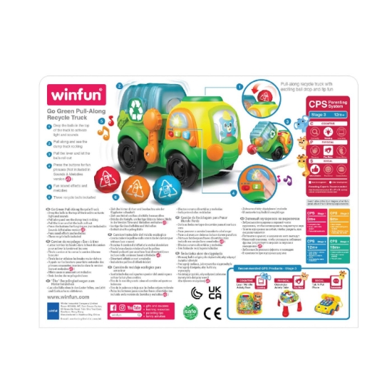 Imagine WINFUN JUCARIE DE TRAS CAMION DE RECICLARE CU BILE 