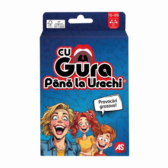 Imagine JOC CU GURA PANA LA URECHI IN LIMBA ROMANA