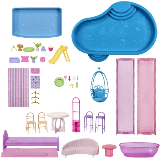 Imagine BARBIE DREAM LAND CASUTA DE VIS CU ACCESORII
