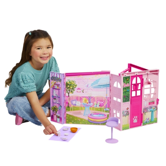 Imagine BARBIE DREAM LAND CASUTA DE VACANTA CU ACCESORII