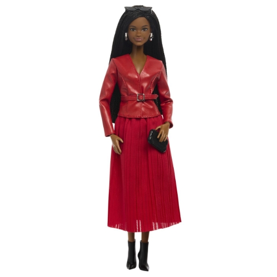 Imagine BARBIE SIGNATURE SAPTAMANA MODEI LA MILANO PAPUSA BARBIE TINUTA ROSIE 