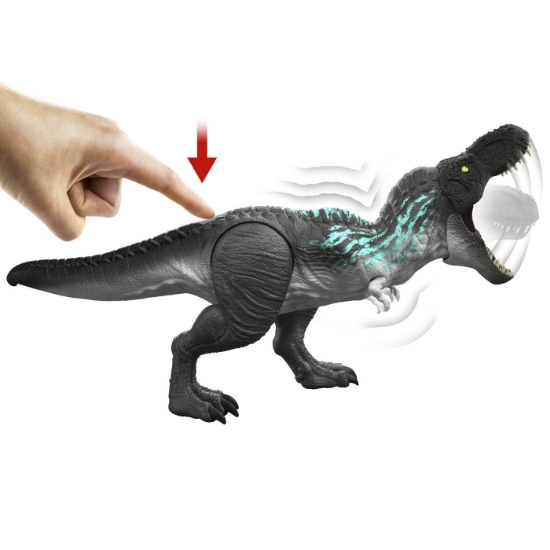 Imagine JURASSIC WORLD SURVIVAL MUSCLE MADNESS DINOZAUR INTERACTIV TYRANNOSAURUS REX