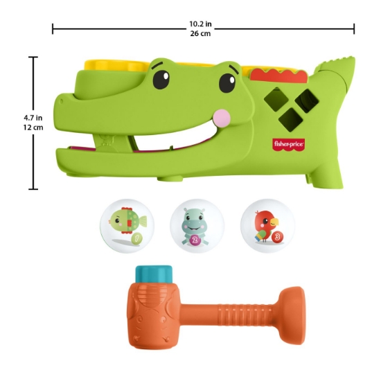 Imagine FISHER PRICE JUCARIE INTERACTIVA ALIGATOR CU BILE 