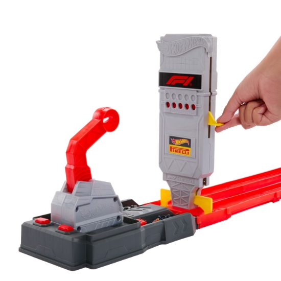 Imagine HOT WHEELS RACING CIRCUIT DE CURSE GRID START FORMULA 1 2025 CU 2 MASINUTE INCLUSE