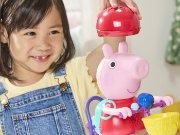 Imagine PEPPA PIG SET GATA DE PEDALAT PAPUSA PEPPA CU BICICLETA SI ACCESORII