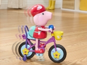 Imagine PEPPA PIG SET GATA DE PEDALAT PAPUSA PEPPA CU BICICLETA SI ACCESORII