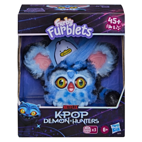 Imagine FURBY FURBLETS K POP VANATORI DE DEMONI JUCARIE INTERACTIVA DERPY TIGER