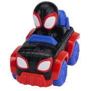 Imagine SPIDEY SI PRIETENII LUI UIMITORI MARVEL SUPER ROLLERS SET FIGURINA MILES MORALES CU VEHICUL 5.5CM
