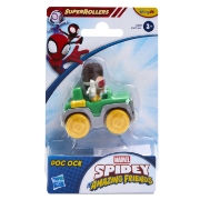 Imagine SPIDEY SI PRIETENII LUI UIMITORI MARVEL SUPER ROLLERS SET FIGURINA DOC OCK CU VEHICUL 5.5CM