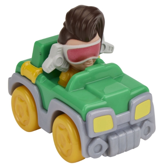 Imagine SPIDEY SI PRIETENII LUI UIMITORI MARVEL SUPER ROLLERS SET FIGURINA DOC OCK CU VEHICUL 5.5CM