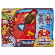 Imagine MARVEL IRON MAN SI PRIETENII SAI UIMITORI SET ARMURA GIGANTICA IRON JET 