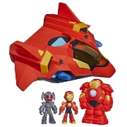 Imagine MARVEL IRON MAN SI PRIETENII SAI UIMITORI SET ARMURA GIGANTICA IRON JET 
