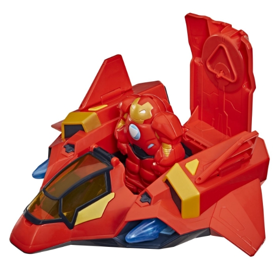 Imagine MARVEL IRON MAN SI PRIETENII SAI UIMITORI SET ARMURA GIGANTICA IRON JET 