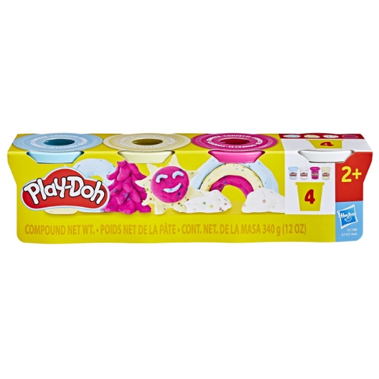 Imagine PLAY DOH SET 4 CUTII PLASTILINA CONFETI 