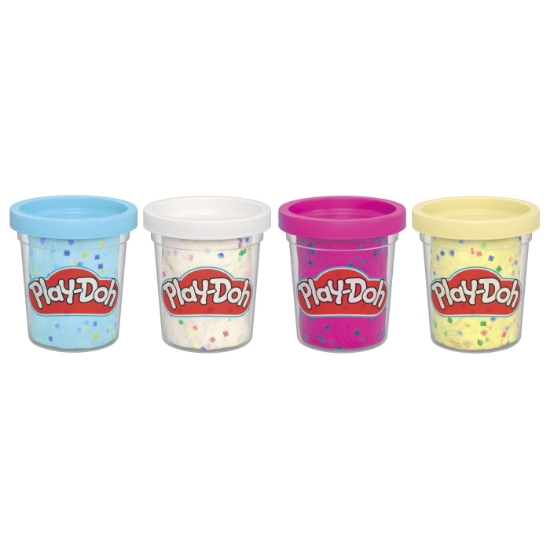 Imagine PLAY DOH SET 4 CUTII PLASTILINA CONFETI 