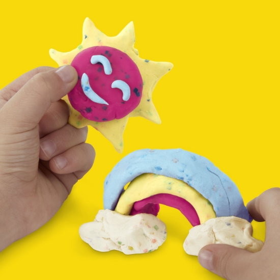 Imagine PLAY DOH SET 4 CUTII PLASTILINA CONFETI 