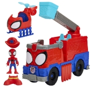 Imagine SPIDEY SI PRIETENII LUI UIMITORI MARVEL RESCUE WEBS SET CAMION DE POMPIERI CU FIGURINE SI ACCESORII 