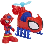 Imagine SPIDEY SI PRIETENII LUI UIMITORI MARVEL RESCUE WEBS SET CAMION DE POMPIERI CU FIGURINE SI ACCESORII 