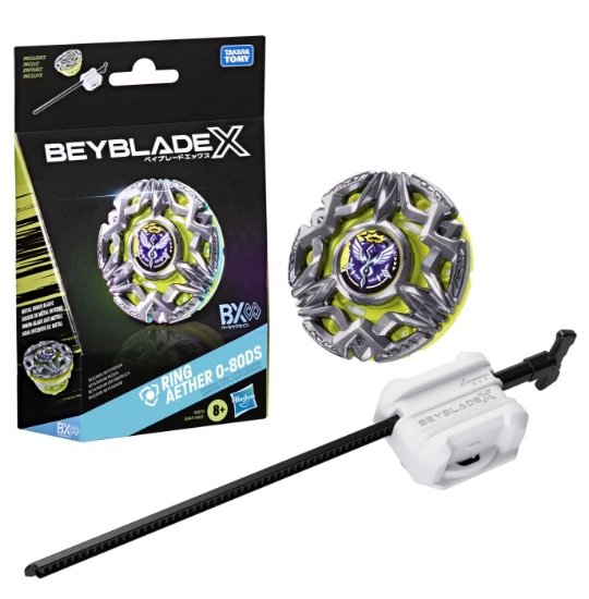 Imagine BEYBLADE X SET LANSATOR SI ROATA RING AETHER 0-80DS