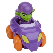 Imagine SPIDEY SI PRIETENII LUI UIMITORI MARVEL SUPER ROLLERS SET FIGURINA GREEN GOBLIN CU VEHICUL 5.5CM