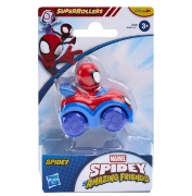 Imagine SPIDEY SI PRIETENII LUI UIMITORI MARVEL SUPER ROLLERS SET FIGURINA SPIDEY CU VEHICUL 5.5CM