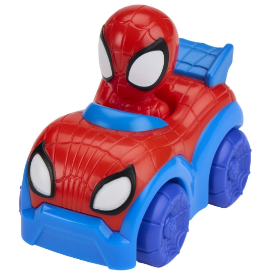 Imagine SPIDEY SI PRIETENII LUI UIMITORI MARVEL SUPER ROLLERS SET FIGURINA SPIDEY CU VEHICUL 5.5CM