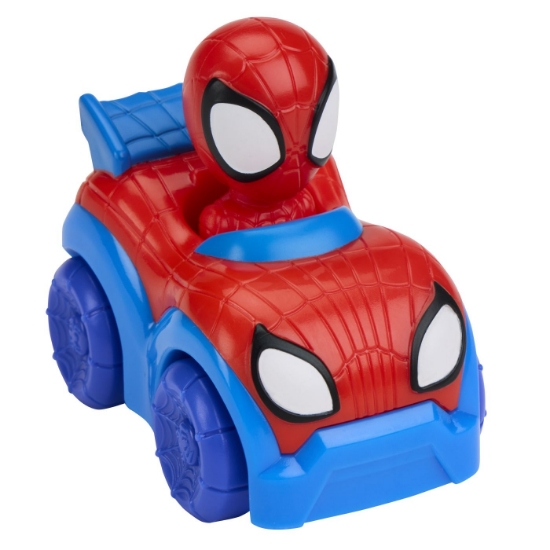 Imagine SPIDEY SI PRIETENII LUI UIMITORI MARVEL SUPER ROLLERS SET FIGURINA SPIDEY CU VEHICUL 5.5CM