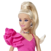 Imagine BARBIE DELUXE STYLE PAPUSA BARBIE BLONDA CU ROCHIE ROZ