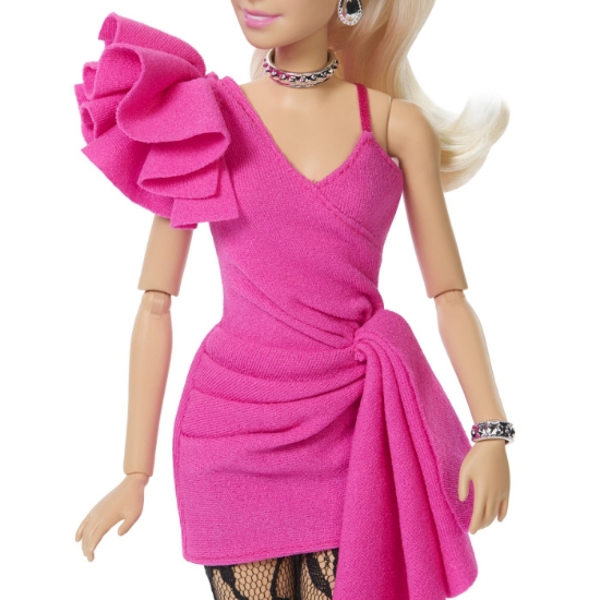 Imagine BARBIE DELUXE STYLE PAPUSA BARBIE BLONDA CU ROCHIE ROZ