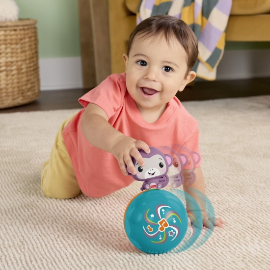 Imagine FISHER PRICE JUCARIE INTERACTIVA MUZICALA MAIMUTICA CU MINGE
