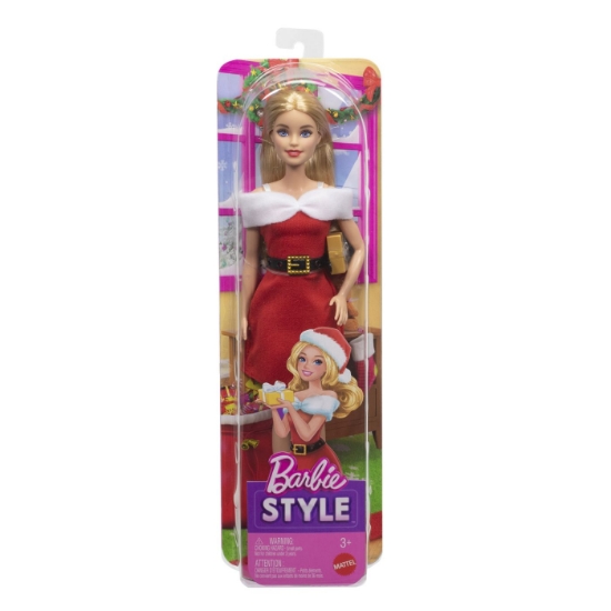 Imagine BARBIE STYLE PAPUSA BARBIE CRACIUNITA  