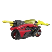 Imagine DC SET FIGURINA ROBIN SI MOTOCICLETA CU ACCESORII