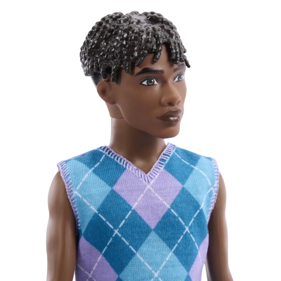 Imagine BARBIE PAPUSA BAIAT FASHIONISTAS CU PAR AFRO