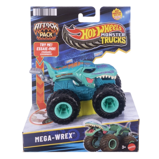 Imagine HOT WHEELS MONSTER TRUCK ATTACK PACK CAMION MEGA WREX SCARA 1 LA 64