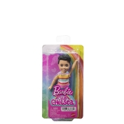 Imagine BARBIE PAPUSA CHELSEA BAIAT BRUNET CU OCHI CAPRUI