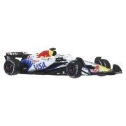Imagine HOT WHEELS PREMIUM REAL RIDERS FORMULA 1 2024 MASINUTA METALICA VISA CASH APP RACING BULLS FORMULA ONE TEAM SCARA 1 LA 64