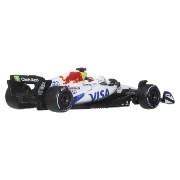 Imagine HOT WHEELS PREMIUM REAL RIDERS FORMULA 1 2024 MASINUTA METALICA VISA CASH APP RACING BULLS FORMULA ONE TEAM SCARA 1 LA 64