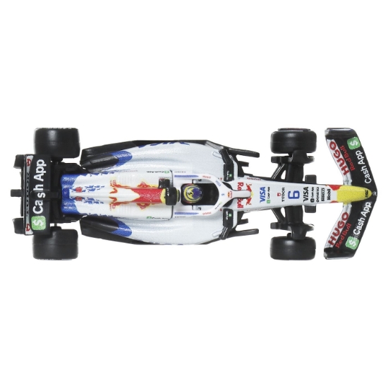 Imagine HOT WHEELS PREMIUM REAL RIDERS FORMULA 1 2024 MASINUTA METALICA VISA CASH APP RACING BULLS FORMULA ONE TEAM SCARA 1 LA 64