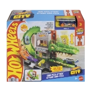 Imagine HOT WHEELS CITY PISTA INAMICILOR ATACUL CROC PIZZA