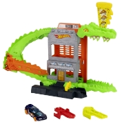Imagine HOT WHEELS CITY PISTA INAMICILOR ATACUL CROC PIZZA