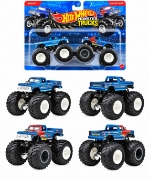 Imagine HOT WHEELS MONSTER TRUCK SET 2 MASINI BIGFOOT SI BIGFOOT BITE SCARA 1 LA 64