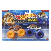 Imagine HOT WHEELS MONSTER TRUCK SET 2 MASINI STEER CLEAR SI PIRAN AHHH SCARA 1 LA 64