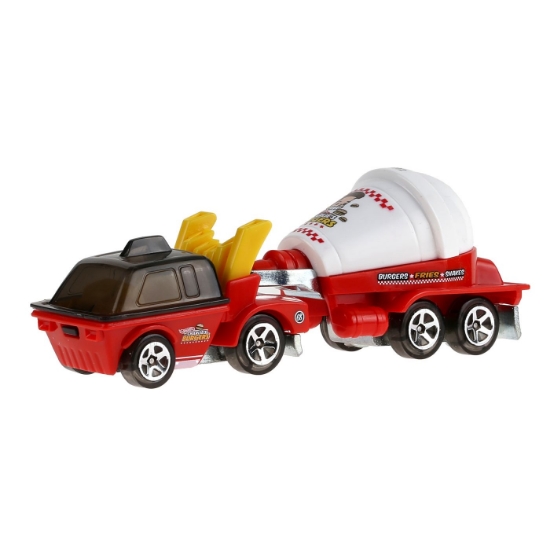 Imagine HOT WHEELS TRACK FLEET MASINA FLOTA HOT MEALS SCARA 1 LA 64