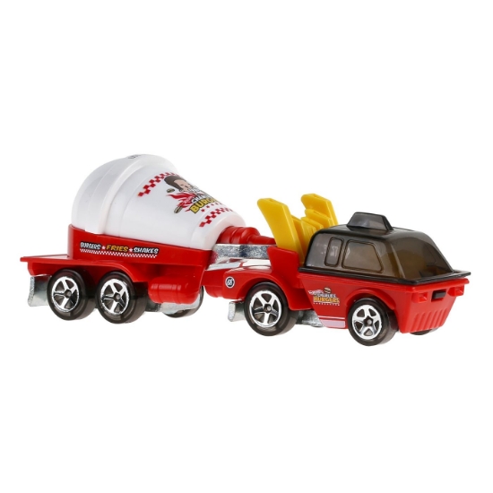 Imagine HOT WHEELS TRACK FLEET MASINA FLOTA HOT MEALS SCARA 1 LA 64