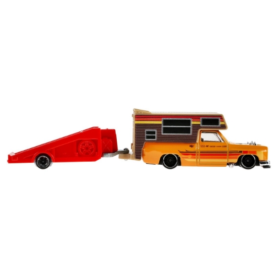 Imagine HOT WHEELS TRACK FLEET MASINA FLOTA CHEVY SILVERADO DRIFTCATION SCARA 1 LA 64