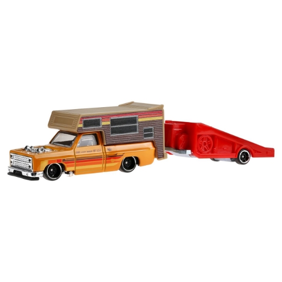 Imagine HOT WHEELS TRACK FLEET MASINA FLOTA CHEVY SILVERADO DRIFTCATION SCARA 1 LA 64