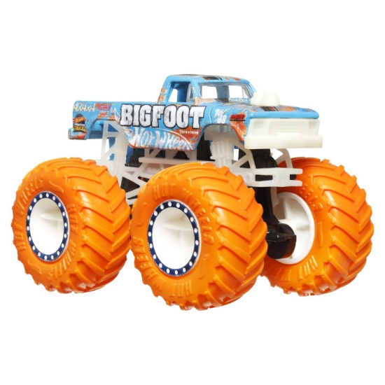 Imagine HOT WHEELS MONSTER TRUCK GLOW IN THE DARK MASINUTA BIGFOOT SCARA 1 LA 64